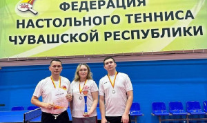 Соревнования по настольному теннису прошли в Чувашии в рамках XXIII Спартакиады 2025 года